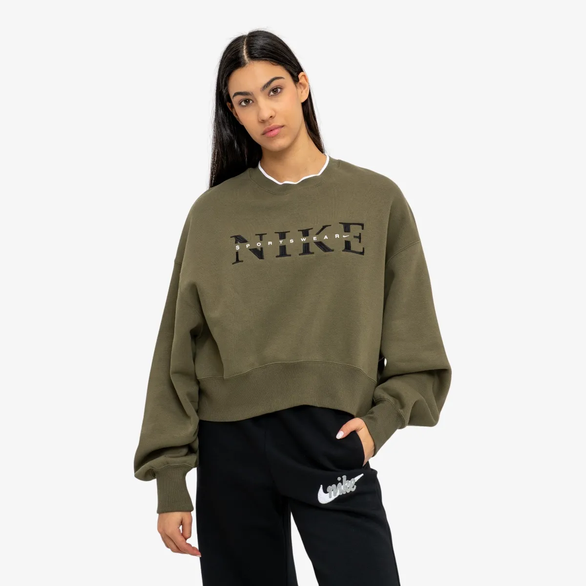 Nike W NSW PHNX FLC CREW GLS