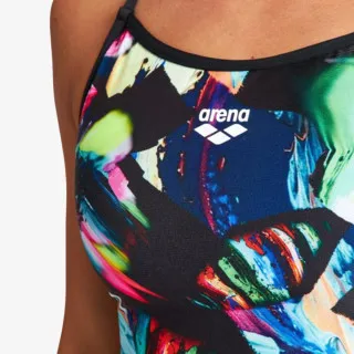 ARENA W COLOURFUL PAINTINGS LACE BACK ONE PIECE