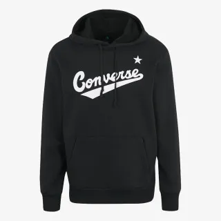 CONVERSE FLEECE SCIPTED LOGO PULLOVE HOODIE 