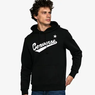 CONVERSE FLEECE SCIPTED LOGO PULLOVE HOODIE 