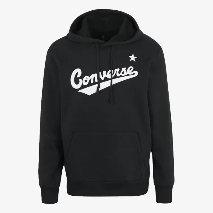 CONVERSE FLEECE SCIPTED LOGO PULLOVE HOODIE 
