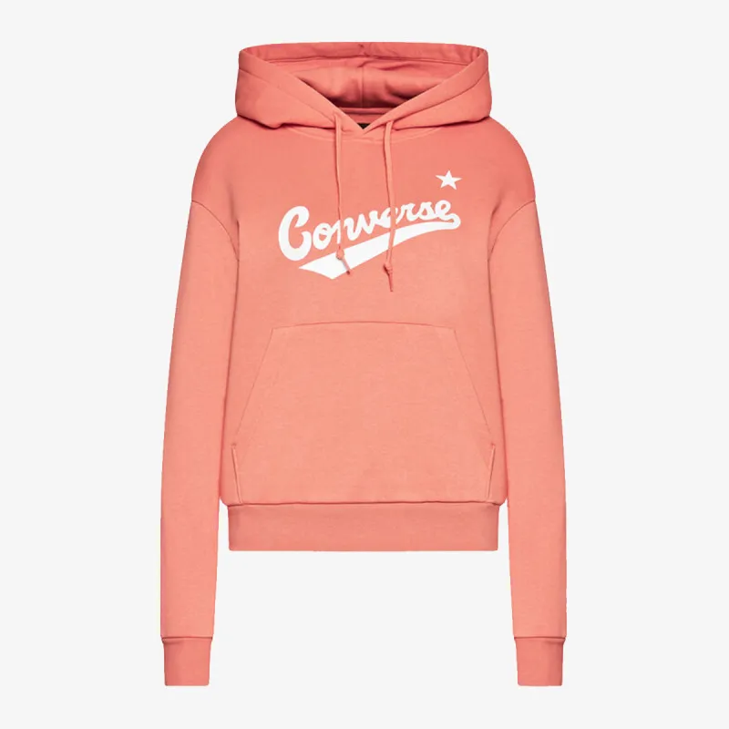 CONVERSE SCRIPTED LOGO FLEECE HOODIE