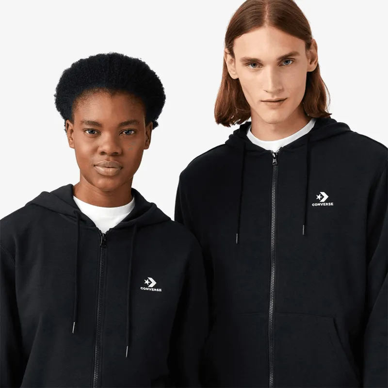 CONVERSE GO-TO EMBROIDERED STAR CHEVRON ZIP HOODIE