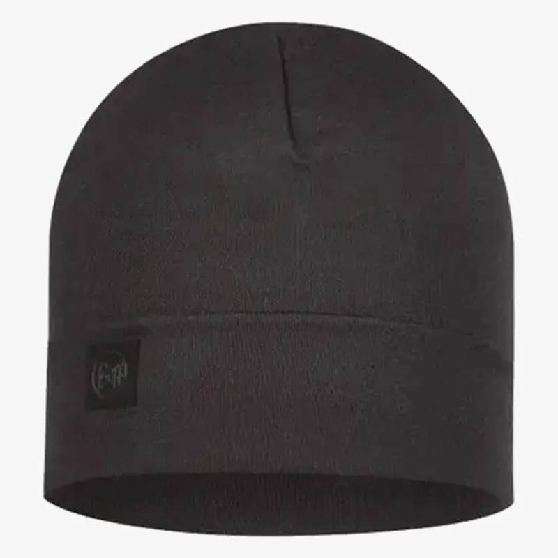 BUFF MERINO HEAVYWEIGHT BEANIE SOLID BLACK 