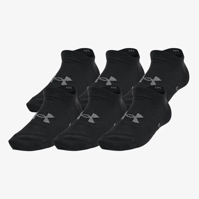 UNDER ARMOUR UA YTH ESSENTIAL NO SHOW 6PK 1 