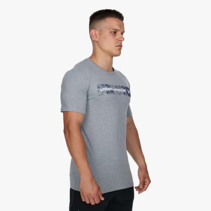 UA CAMO CHEST STRIPE SS 