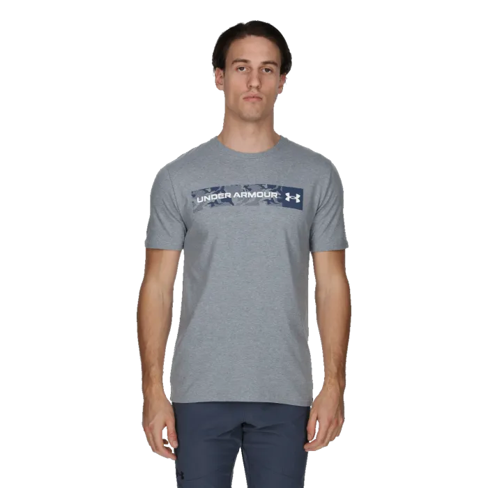 UA CAMO CHEST STRIPE SS 