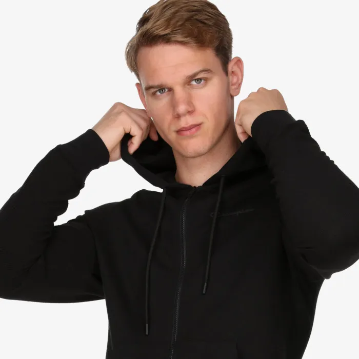 RIBBED FULL ZIP HOODY 