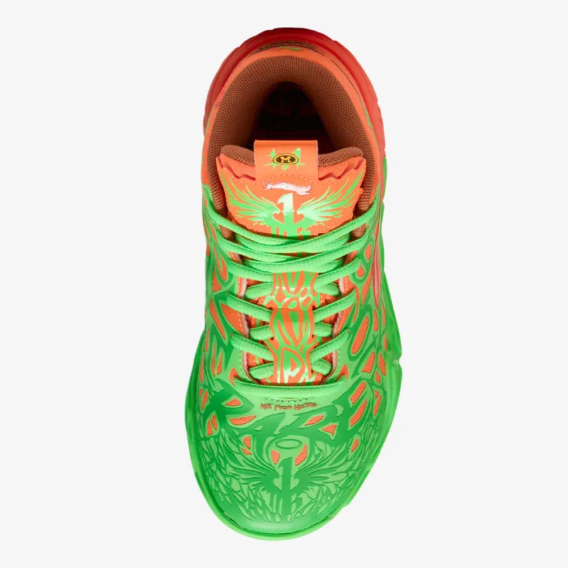 PUMA MB.04 TMNT L&M JR Fluro Green Pes-PUMA G 