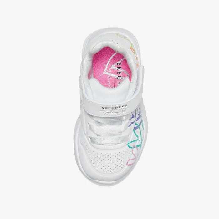 SKECHERS UNO LITE-LIL METALLIC SHINE 