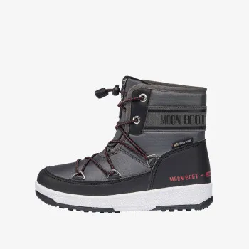 MOON BOOT JR BOY MID WP 2 BLACK/CASTLERO 