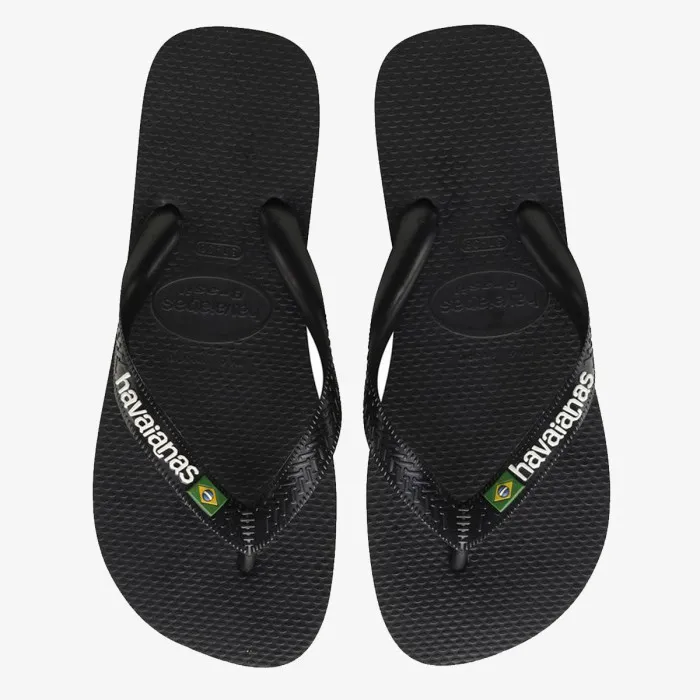 HAVAIANAS HAV. BRASIL LOGO BLACK/BLACK I25 