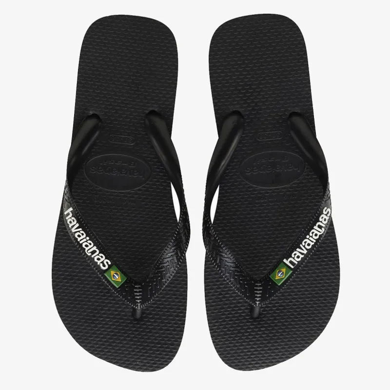 HAVAIANAS HAV. BRASIL LOGO BLACK/BLACK I25 