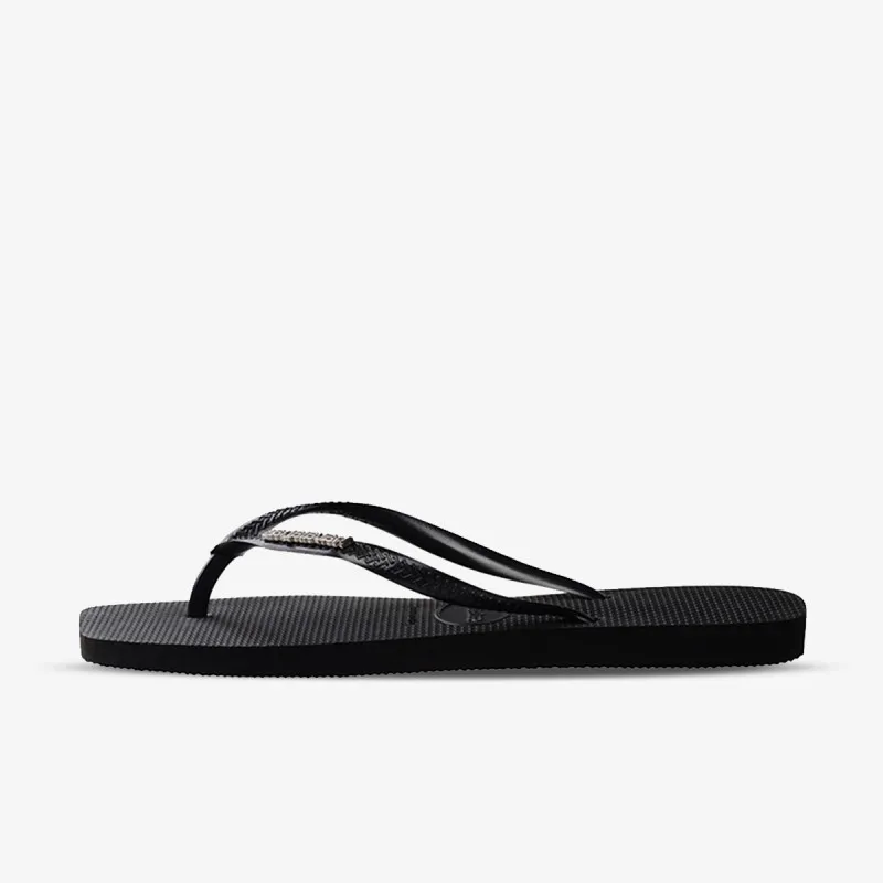 HAVAIANAS SLIM SQUARE LOGO METALLIC 