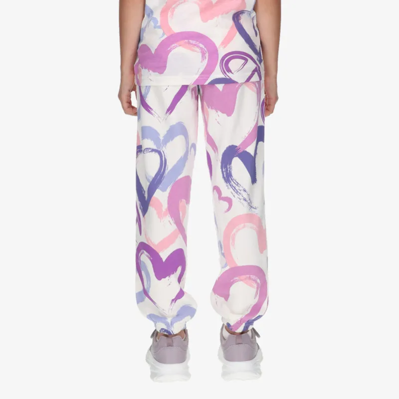 CHAMPION ALL OVER HEART CUFFED PANTS 