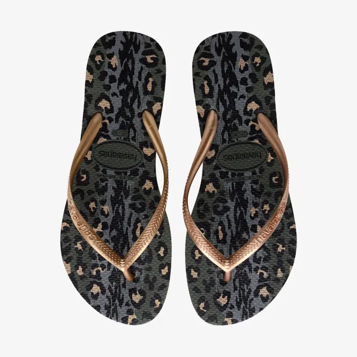HAVAIANAS SLIM ANIMALS GREEN OLIVE 