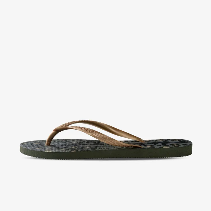 HAVAIANAS SLIM ANIMALS GREEN OLIVE 