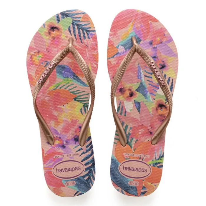 HAVAIANAS SLIM TROPICAL BALLET ROSE 