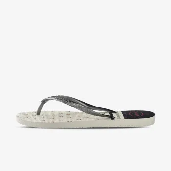 HAVAIANAS SLIM NAUTICAL WHITE GRAPH 