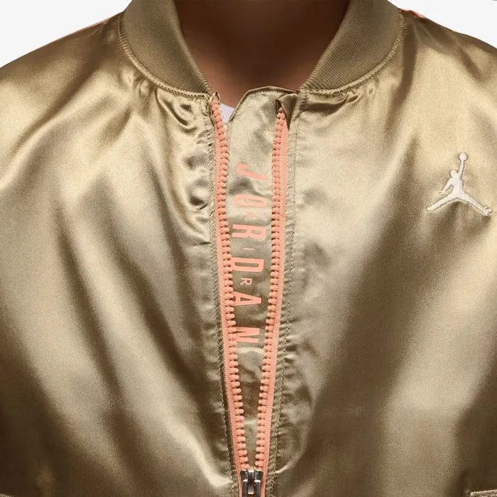 JORDAN JDG COLOR BLOCKED SATIN BOMBER 