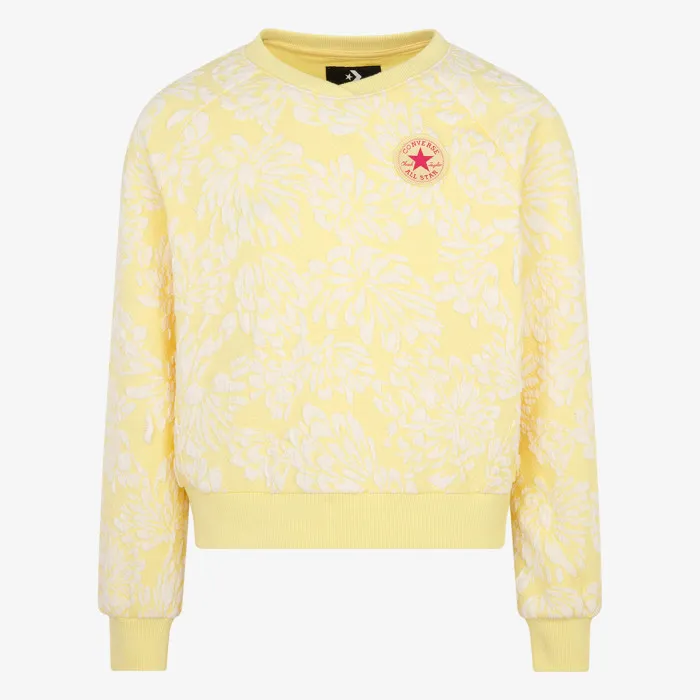 CONVERSE CNVG FLORAL JACQUARD CREWNECK 