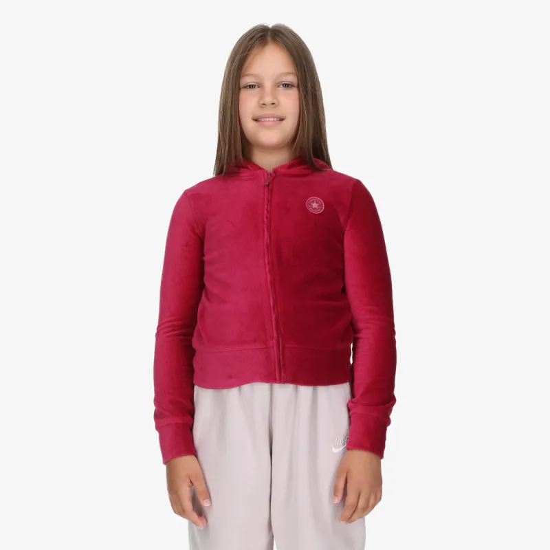 CONVERSE CNVG RIBBED VELOUR FULL ZIP
