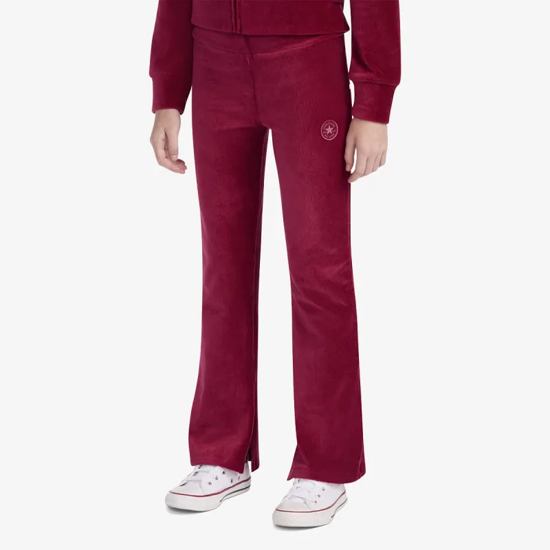 CONVERSE CNVG RIBBED VELOUR FLARED LEGG 