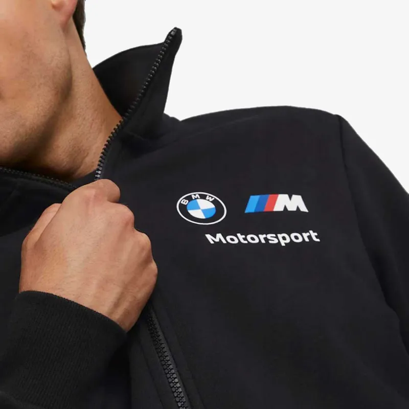 PUMA BMW MMS ESS FLEECE JKT COTTON BLACK 