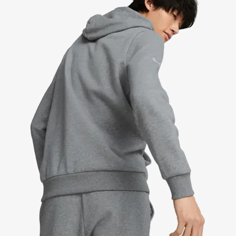 PUMA BMW MMS ESS FLEECE HOODIE MEDIUM GRAY HE