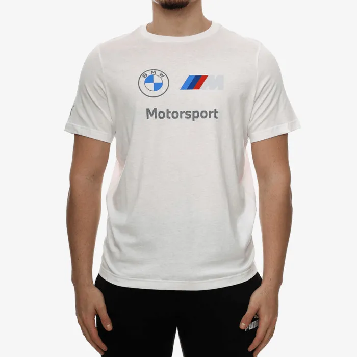 PUMA BMW MMS ESS LOGO TEE WHITE 