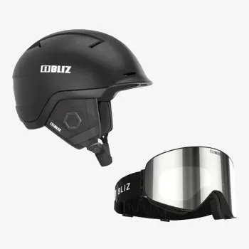 BLIZ BLIZ HELMET/GOGGLE PACKAGE BLACK 