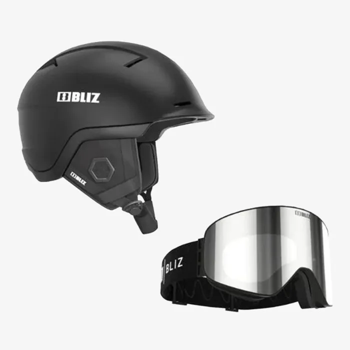 BLIZ BLIZ HELMET/GOGGLE PACKAGE BLACK 