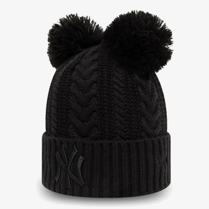 NEW ERA WMNS DOUBLE POM CUFF KNIT NEYYAN  BL 