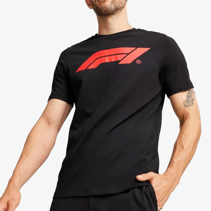 PUMA F1 ESS Logo Tee 180g PUMA Black 