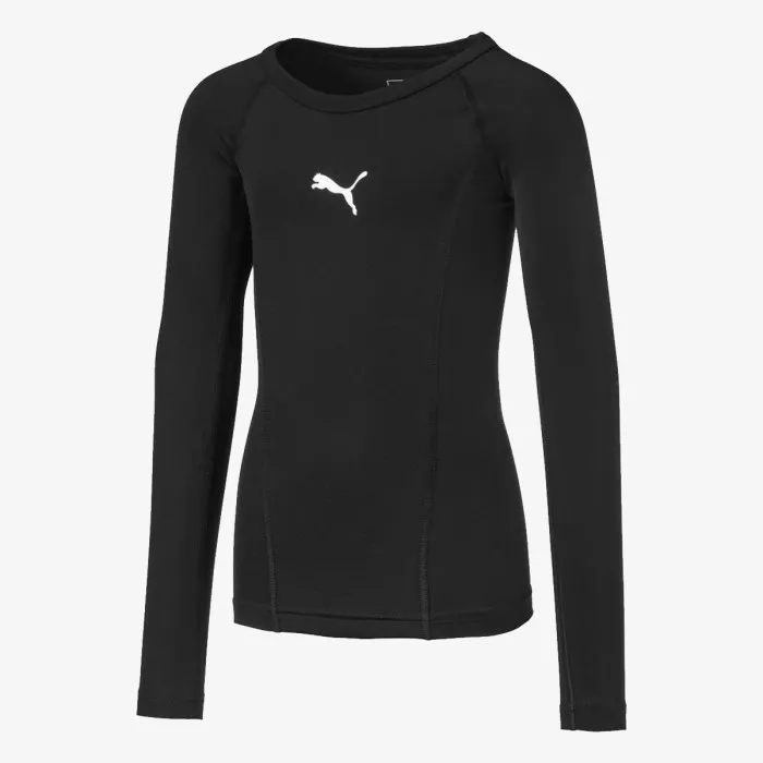 PUMA LIGA BASELAYER TEE LS JR BLACK 