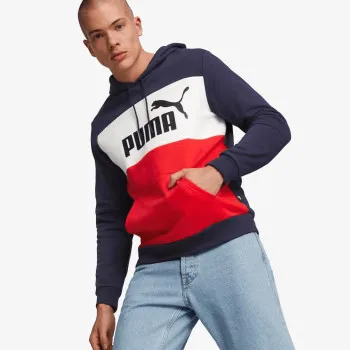 PUMA ESS+ COLORBLOCK HOODIE FL PEACOAT 