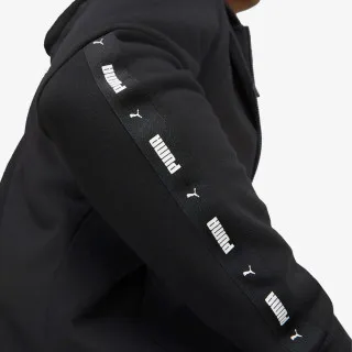 PUMA ESS+ TAPE FULL-ZIP HOODIE FL PUMA BLACK