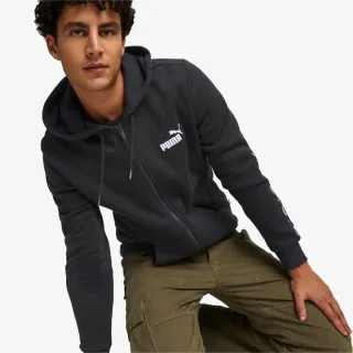PUMA ESS+ TAPE FULL-ZIP HOODIE FL PUMA BLACK
