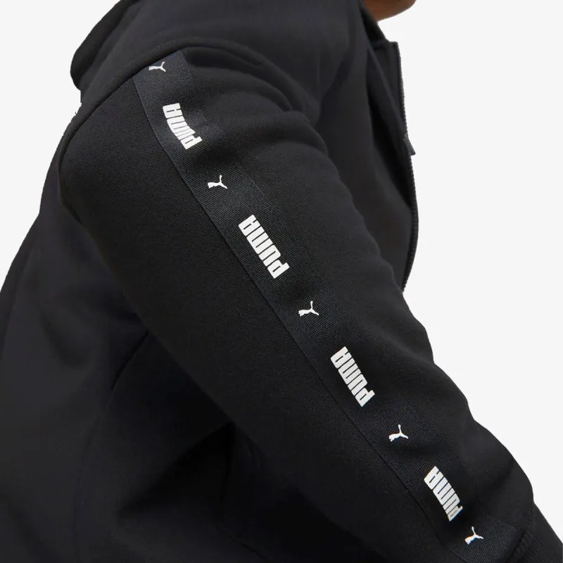 PUMA ESS+ TAPE FULL-ZIP HOODIE FL PUMA BLACK