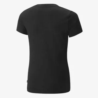 PUMA ESS+ BLOOM LOGO TEE G PUMA BLACK-SALMON 