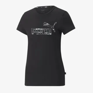 PUMA ESS+ ANIMAL LOGO TEE PUMA BLACK