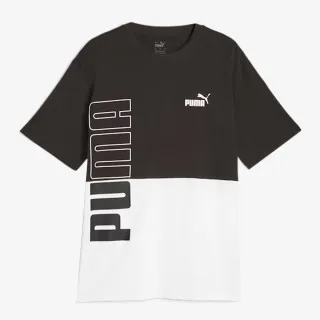 PUMA PUMA POWER Colorblock Tee PUMA Black-PUM