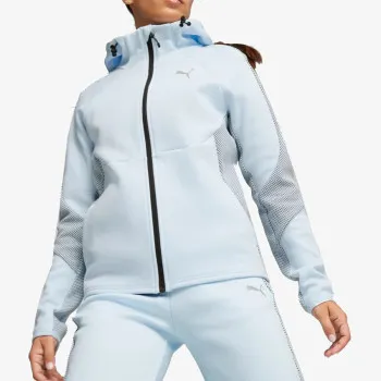 EVOSTRIPE Full-Zip Hoodie Icy Blue 