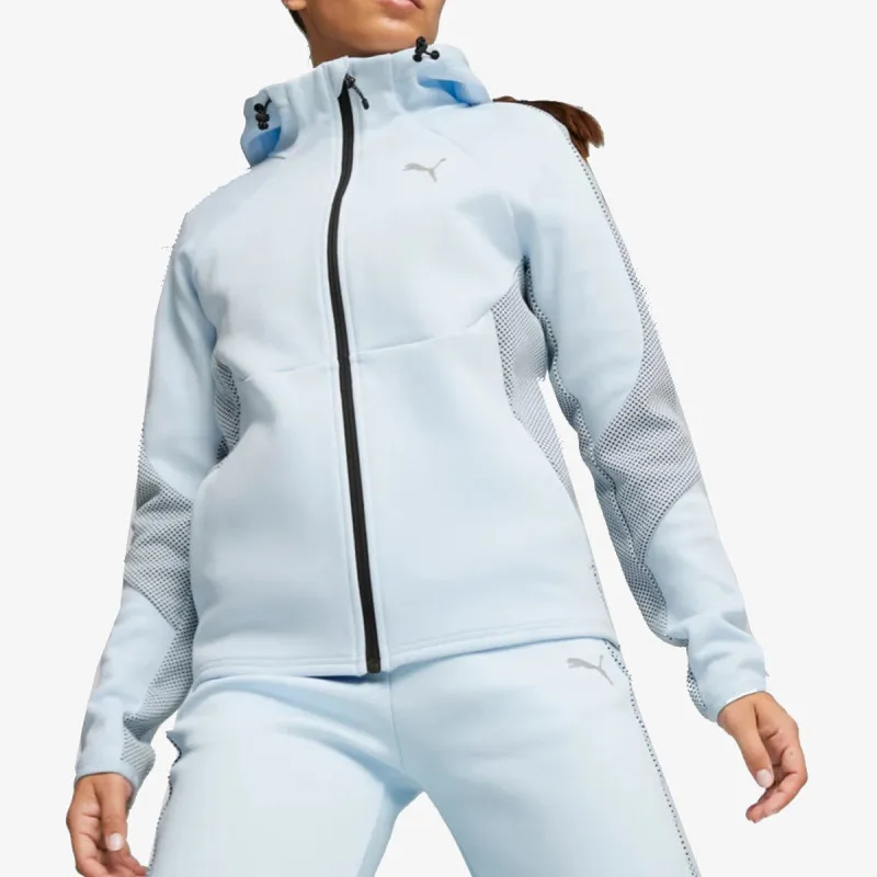 PUMA EVOSTRIPE Full-Zip Hoodie Icy Blue