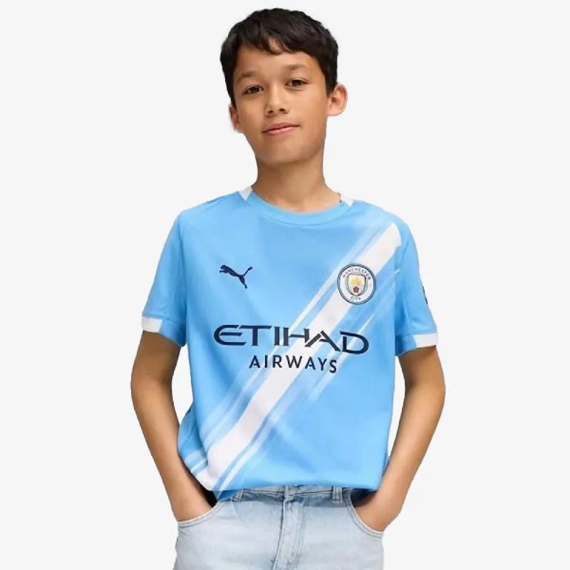 PUMA MCFC Home Jersey Replica Jr Team Light B
