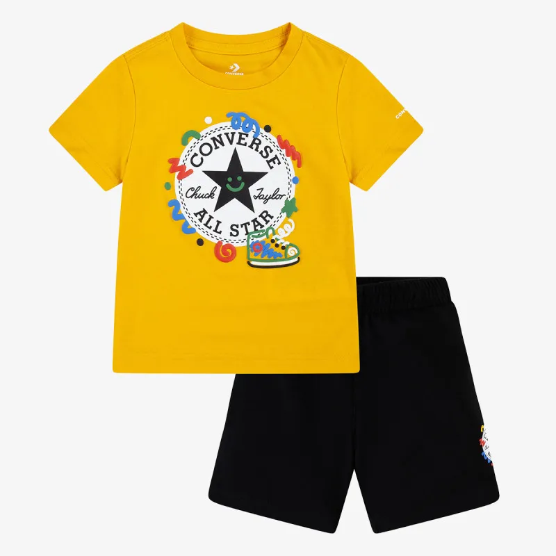 CONVERSE CNVB SQUIGGLE S/S TEE+FT SHORT