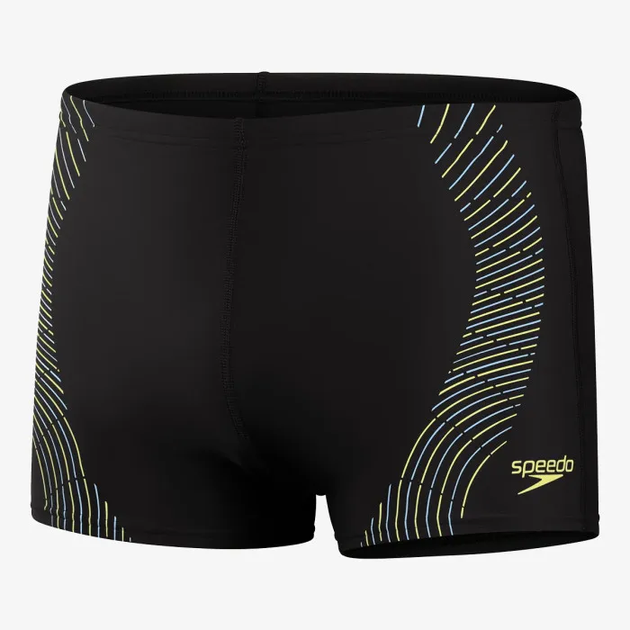 SPEEDO TECH PRNT ASHT AM BLACK/YELLOW 