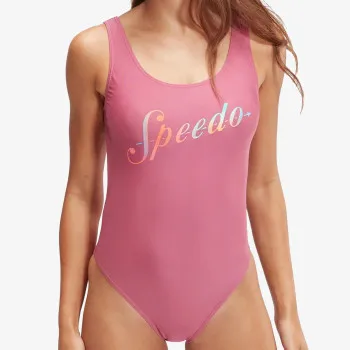 SPEEDO LOGO DEEP UBK 1PC PT AF PINK 