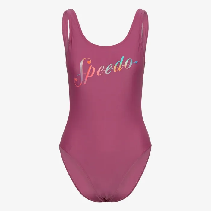 SPEEDO LOGO DEEP UBK 1PC PT AF PINK 