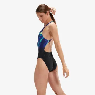 SPEEDO PLMT DIGI PBK 1PC AF BLACK/BLUE
